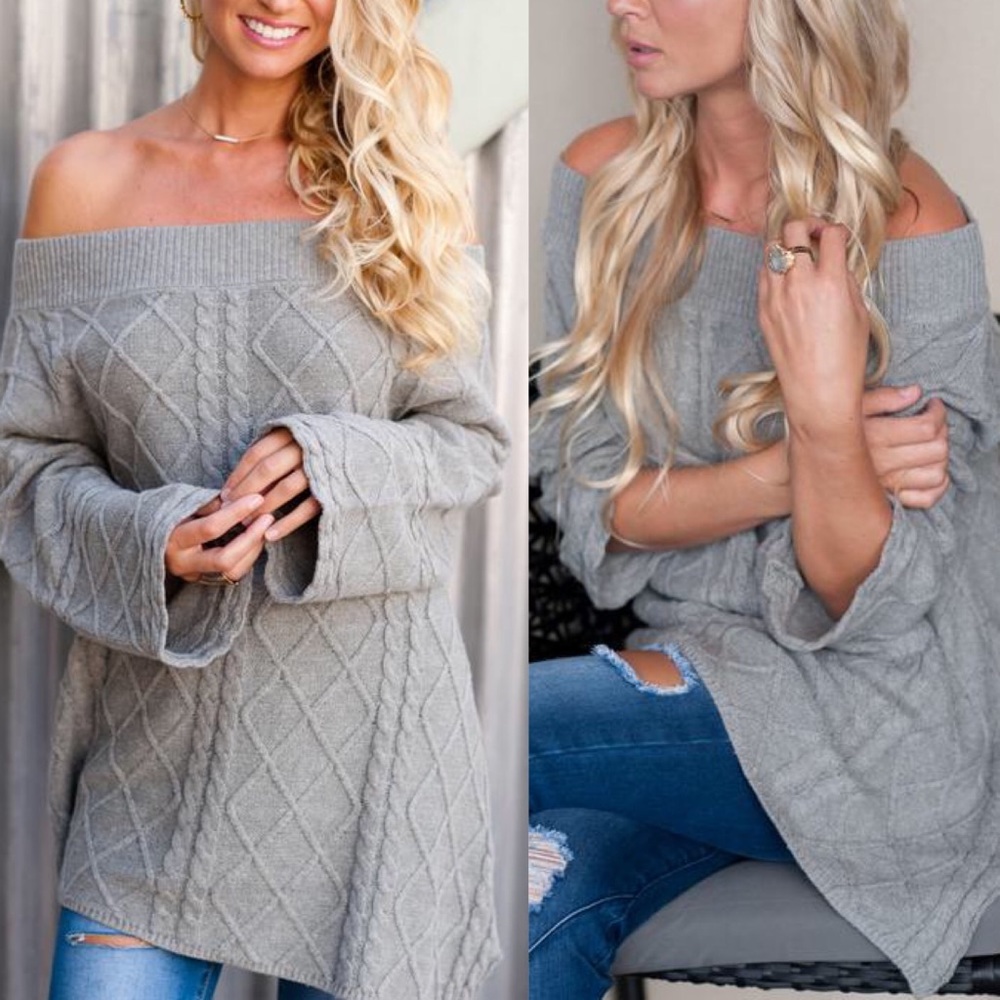 LEELA Hello Fall Knit Sweater - PINK - Picture 2 of 4